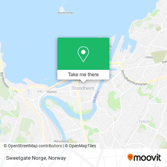Sweetgate Norge map
