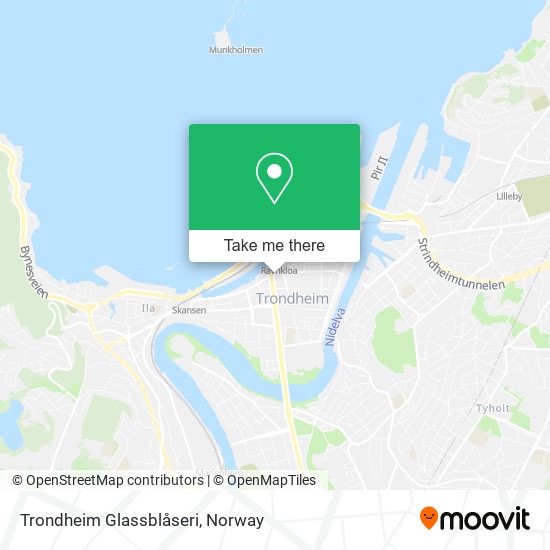 Trondheim Glassblåseri map