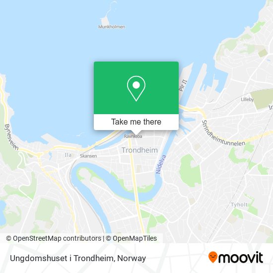 Ungdomshuset i Trondheim map