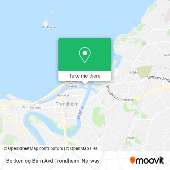 Bekken og Barn Avd Trondheim map