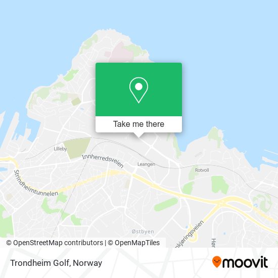 Trondheim Golf map