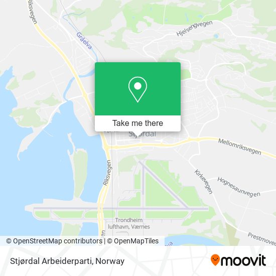 Stjørdal Arbeiderparti map