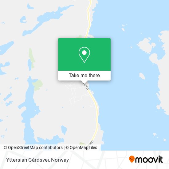 Yttersian Gårdsvei map