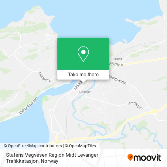 Statens Vegvesen Region Midt Levanger Trafikkstasjon map