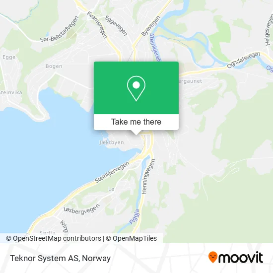 Teknor System AS map