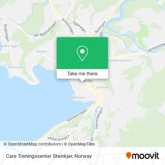 Care Treningssenter Steinkjer map