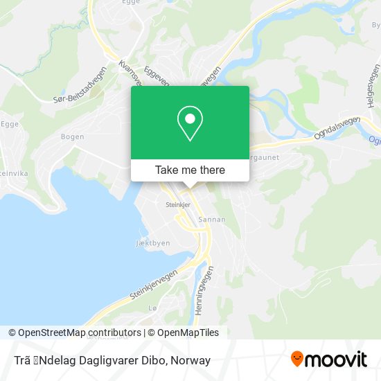 Trã ̧Ndelag Dagligvarer Dibo map