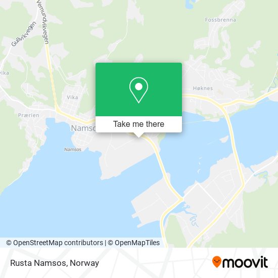 Rusta Namsos map