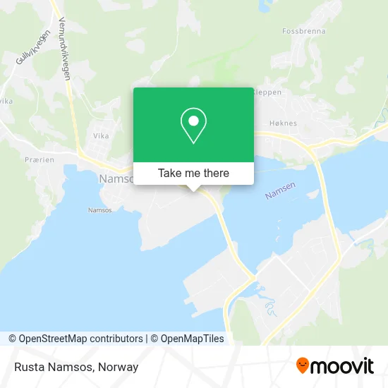 Rusta Namsos map
