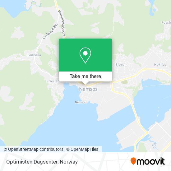 Optimisten Dagsenter map