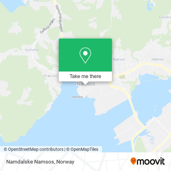 Namdalske Namsos map