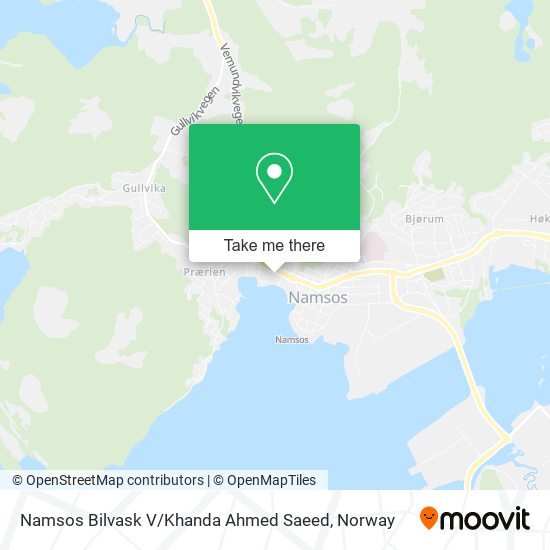 Namsos Bilvask V / Khanda Ahmed Saeed map