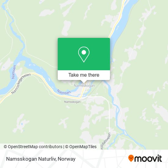 Namsskogan Naturliv map