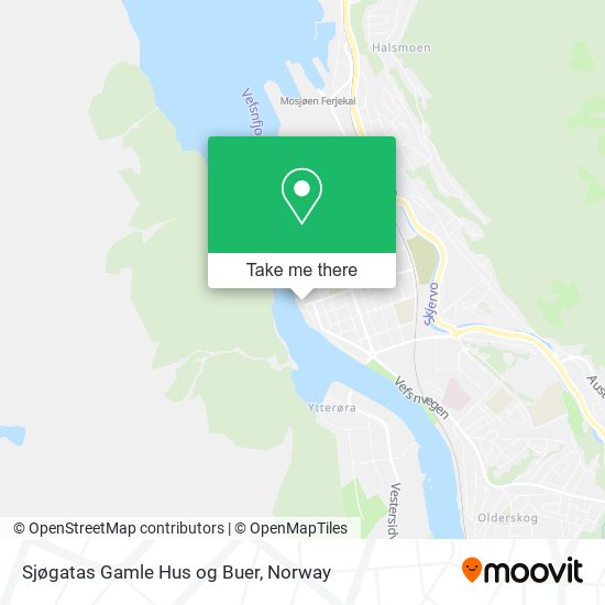 Sjøgatas Gamle Hus og Buer map