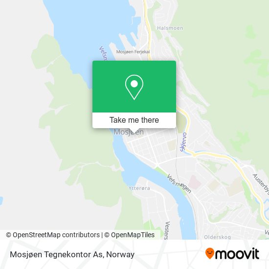 Mosjøen Tegnekontor As map