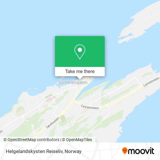 Helgelandskysten Reiseliv map