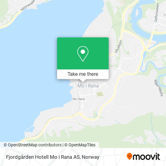 Fjordgården Hotell Mo i Rana AS map