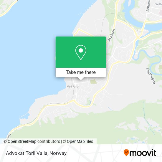 Advokat Toril Valla map