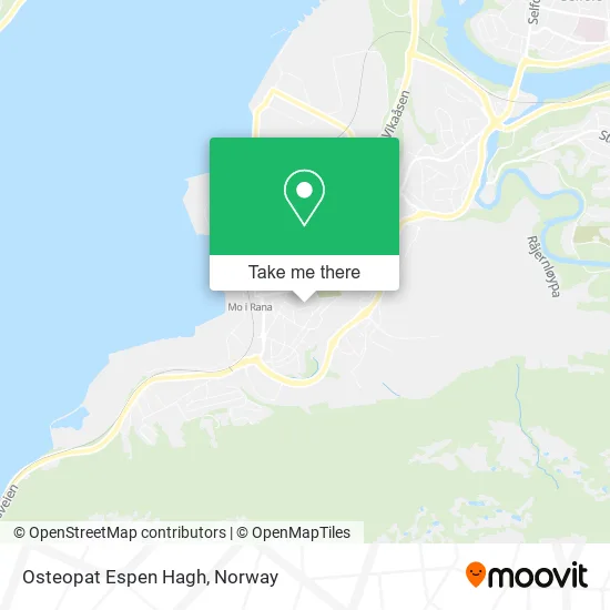 Osteopat Espen Hagh map