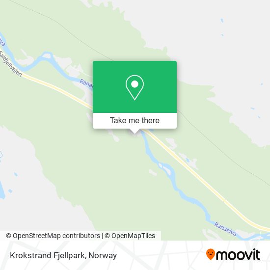 Krokstrand Fjellpark map