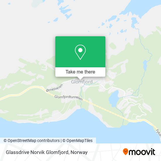 Glassdrive Norvik Glomfjord map