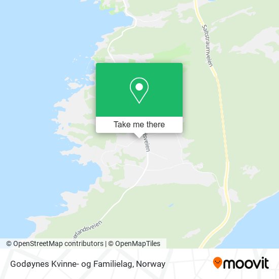 Godøynes Kvinne- og Familielag map