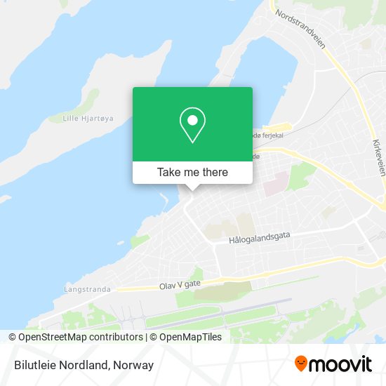 Bilutleie Nordland map