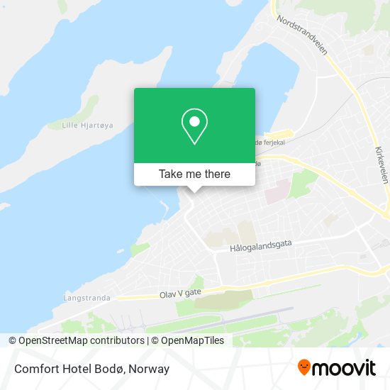 Comfort Hotel Bodø map