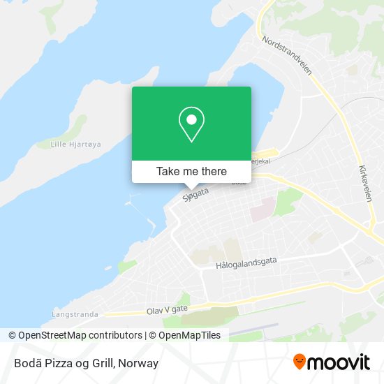 Bodã Pizza og Grill map