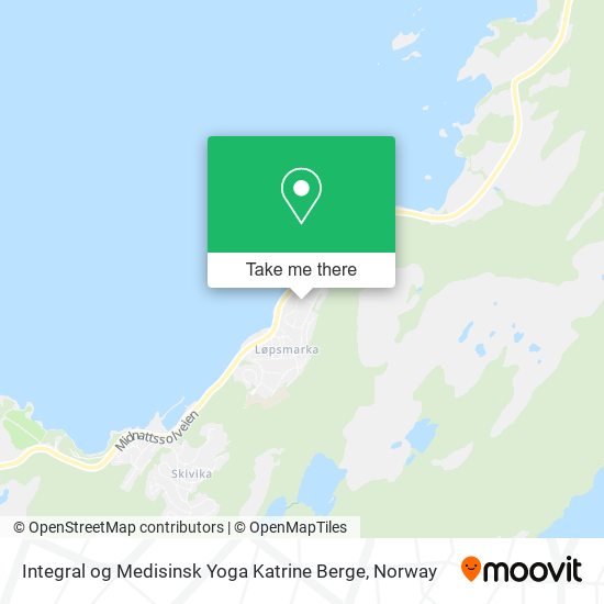 Integral og Medisinsk Yoga Katrine Berge map