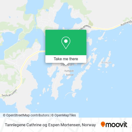 Tannlegene Cathrine og Espen Mortensen map