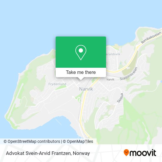 Advokat Svein-Arvid Frantzen map