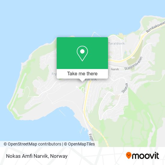 Nokas Amfi Narvik map