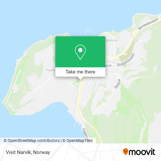 Visit Narvik map
