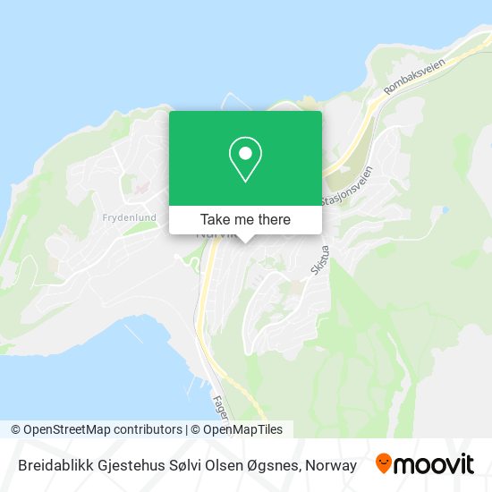 Breidablikk Gjestehus Sølvi Olsen Øgsnes map