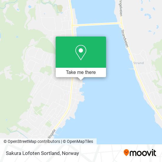 Sakura Lofoten Sortland map