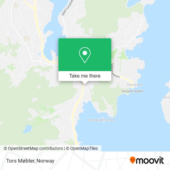 Tors Møbler map