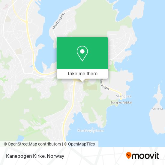 Kanebogen Kirke map
