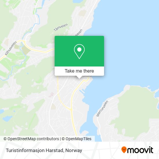 Turistinformasjon Harstad map