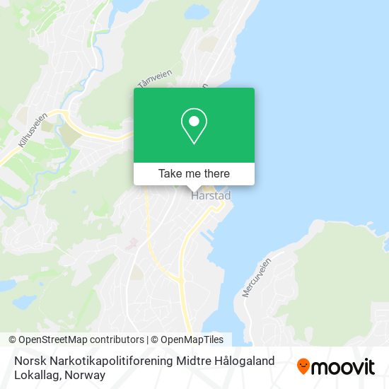 Norsk Narkotikapolitiforening Midtre Hålogaland Lokallag map