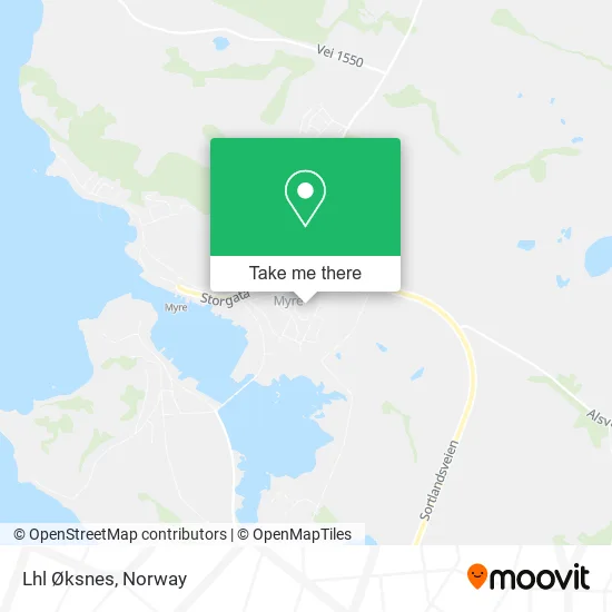 Lhl Øksnes map