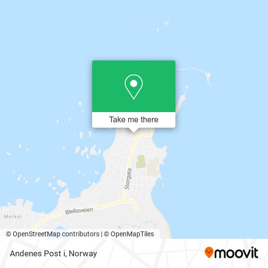 Andenes Post i map