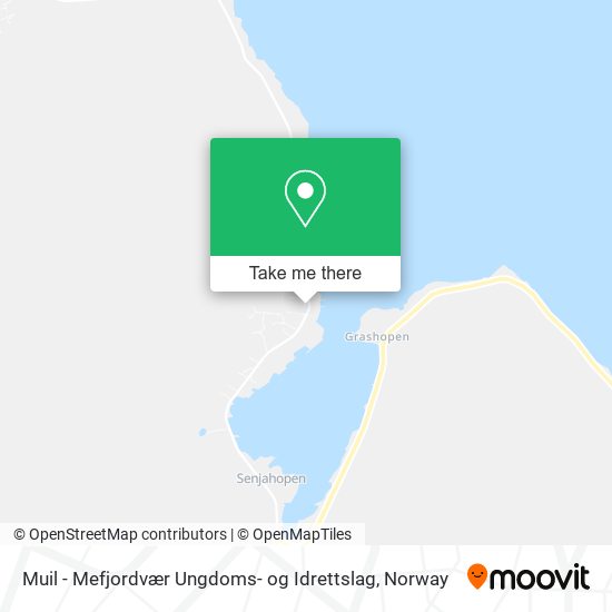 Muil - Mefjordvær Ungdoms- og Idrettslag map