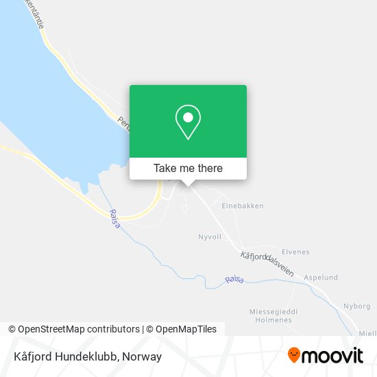 Kåfjord Hundeklubb map