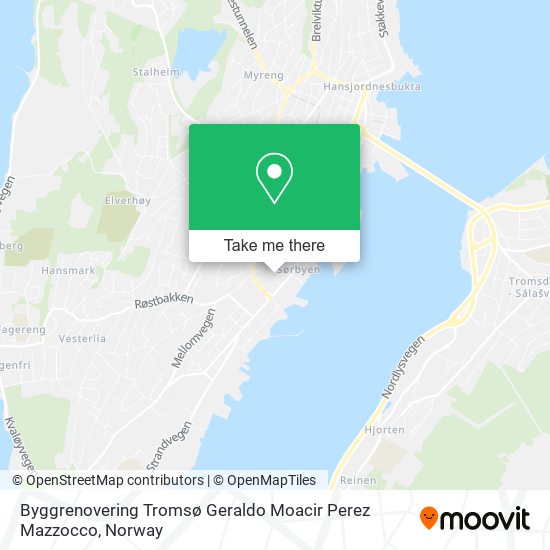 Byggrenovering Tromsø Geraldo Moacir Perez Mazzocco map