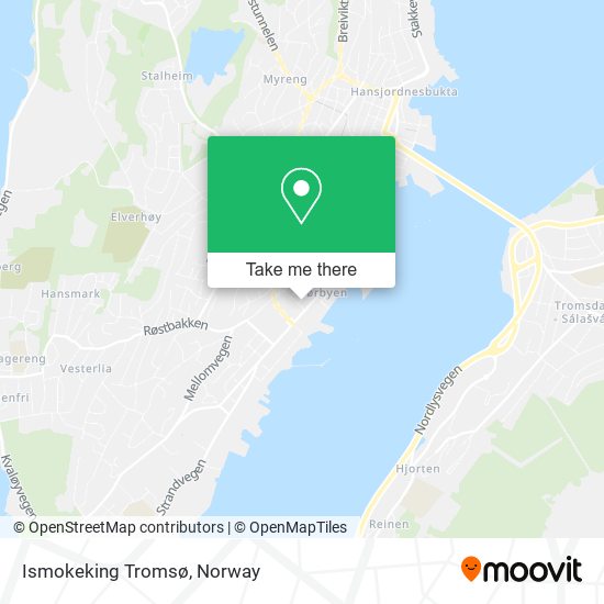 Ismokeking Tromsø map