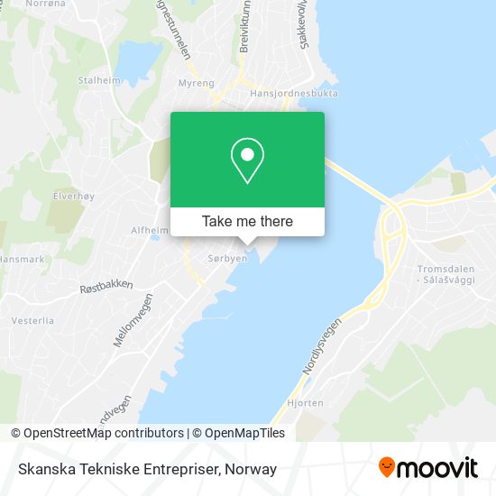 Skanska Tekniske Entrepriser map