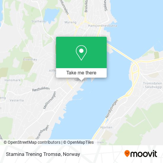Stamina Trening Tromsø map