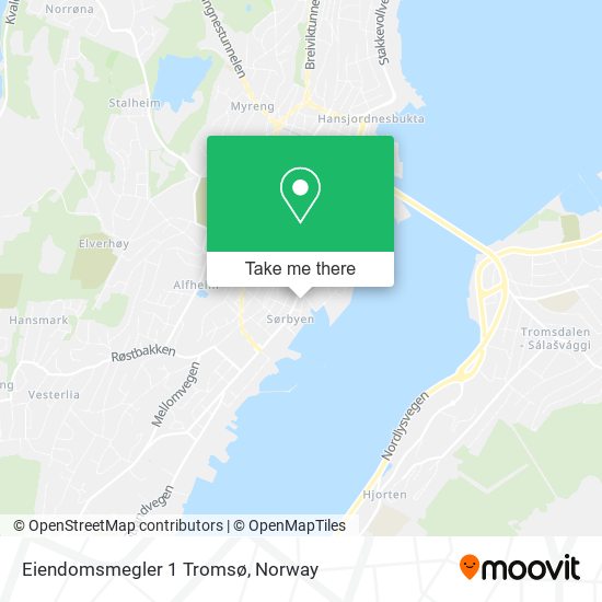 Eiendomsmegler 1 Tromsø map