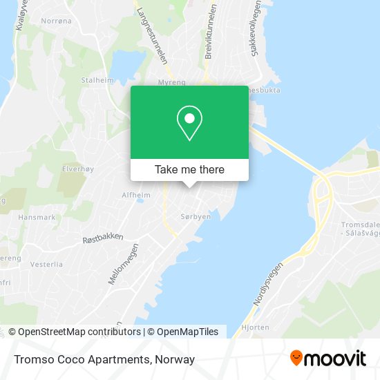 Tromso Coco Apartments map